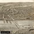 thumbnail image 6 of HISTORIX 1877 Cleveland Ohio Vintage Map Poster Wall Art Print, 18 x 24 Inch, 6 of 7