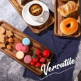 thumbnail image 3 of 5-Pack 13x9 Inch Solid Acacia Wood Serving Trays - Laser Engraving Ready Rectangular Plates for Food Fruit Cheese Housewarming Gifts, 3 of 7