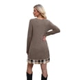 thumbnail image 5 of WIHOLL Long Sleeve Dress for Women Knit Tunic Sweater Dress Crew Neck Casual Fall Winter Dresses, 5 of 9