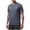 Dark Gray, variant on Xaqiouau Men's Performance Running T-Shirt - Moisture Wicking & Reflective Short Sleeve Crew Neck Top Dark Blue XXXXL