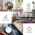 thumbnail image 5 of Football Rugs for Bedroom, Fire and Ice Rugby Ball Boys Kids Area Rugs, Washable Non Slip Carpet, Soft Low Pile Indoor Door Mat for Home Decor 5x6ft, 5 of 6