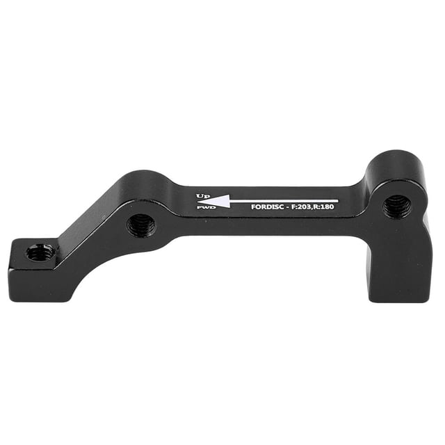 Outbit Adaptador de Disco de Bicicleta 1pcs Disco de Bicicleta de aleación de Aluminio Adaptador de Pinza de Montaje de Freno de Bicicleta PM A-F180 IS B-F203/R180 Ligero(B-F203/R180-Negro)
