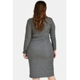 thumbnail image 3 of Vestido acanalado Roman Fashion Tallas Extras 4303 Gris 38, 3 of 6