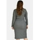 thumbnail image 3 of Vestido acanalado Roman Fashion Tallas Extras 4303 Gris 38, 3 of 6