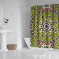 thumbnail image 2 of Boho Spring Floral Daisy Curtain 72x72, Quick-Drying Polyester with Plastic Rings, Wildflower Bloom for Retro Bathroom Decor, 2 of 4