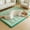 Green Grid, variant on Japanese Plush Roll-Up Floor/Futon Mattress Topper - Suitable for Dorm & Home, Machine Washable Soft Tatami Mat, Foldable And Portable Floor Bed Sleeping Pad, for Valentine'S Day And New Year Gifts