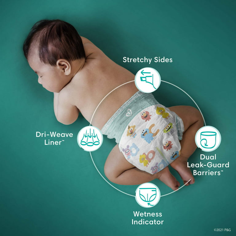  Pampers Baby-Dry Disposable Diapers Size 4, 144 Count, ECONOMY  : Everything Else