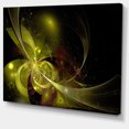 thumbnail image 2 of Symmetrical Soft Gold Fractal Flower - Floral Canvas Art Print, 2 of 3