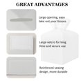 thumbnail image 2 of Minzimin Tissue Box Cover Holder Square Tissue Cube Cover PU Leather Tissue Organizer with Bottom Belt for Bathroom, Tabletop, Car, Night Stands, Office, Home, Kitchen，1/ 2Pack, 2 of 5