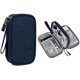 thumbnail image 1 of Estuche de accesorios electrónicos a prueba de agua, bolsa de almacenamiento de cable portátil de doble capa (azul) Afortunado Sencillez, 1 of 3