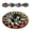 A-16inches, variant on 3D Halloween Rug, Candy Corn Abyss Quilted Round Mat with Ghost, Skeleton and Pumpkin Optical Illusion, Soft Non-Slip Indoor Area Rug for Living Room, Bedroom and Party Decor