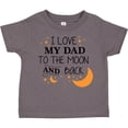 thumbnail image 3 of Inktastic I Love My Dad to the Moon and Back Boys or Girls Toddler T-Shirt, 3 of 5