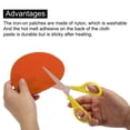 thumbnail image 4 of Unique Bargains Elbow Knee Iron-on Patches for Clothing Repair Crafts Orange-Red, 4 of 6