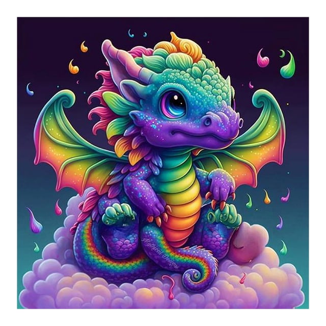 Diamond Painting 5D DIY Full Round Drill Pterosaur Kit Decoración del hogar (A2766) Hugtrwg Para estrenar