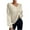 Beige, variant on Long Sleeve Undershirt V Neck Stretch Base Layer Tee Thermal Solid Fitted Underscrubs Soft Winter Trendy Tops