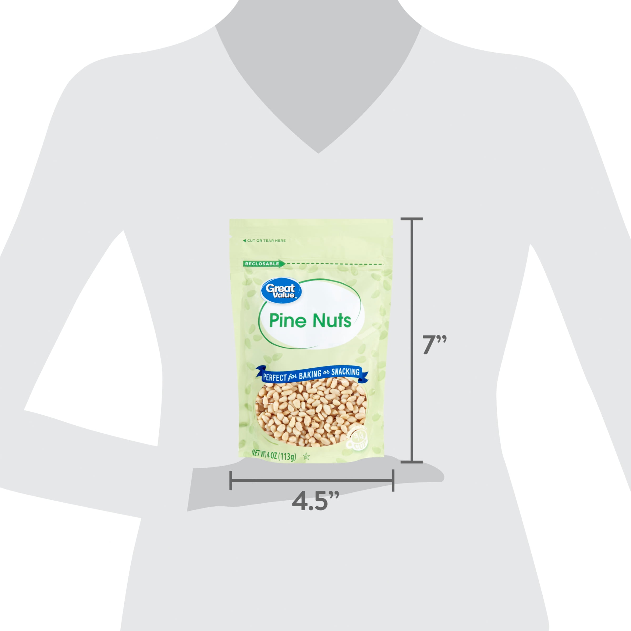 Great Value Pine Nuts, 4 oz