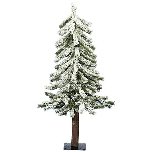 Vickerman A807430 Vickerman 3' x 21" Flocked Alpine Tree 142T - A807430