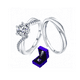 thumbnail image 1 of Anillos Xtellar De Pareja De Plata, 1 of 3