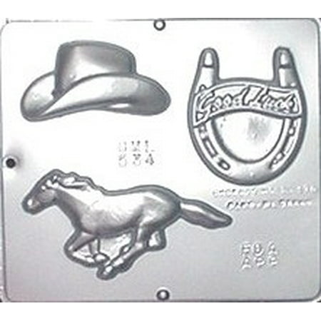 - 534 Cowboy Assortment Chocolate Candy Mold