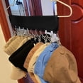 thumbnail image 4 of Perchero de pared para sombreros, organizador portátil para sombreros, con 10 pinzas para gorras de béisbol, 4 of 5