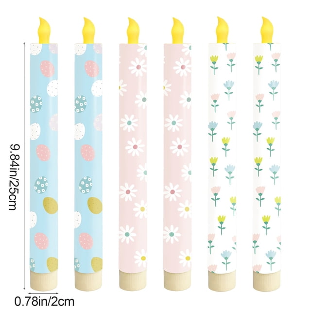 Tauxra Remote Control Led Candles With Timer 6 Pack Flameless Wax Pillar Candles Realistic Flickering Battery Operated Fake Candle For Home Party Wedding Decor