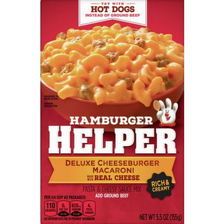 Hamburger Helper  Deluxe Cheeseburger Macaroni  Rich & Creamy  5.5 oz Box  Quantity of 1