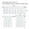 thumbnail image 2 of HiMONE Valance Window Half Curtains Rod Pocket Modern Kitchen Curtain Blackout Butterfly Print Decor Tier Style E S, 2 of 2