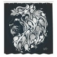 thumbnail image 3 of Ambesonne Astrology Shower Curtain, Leo Astrology Zodiac, 69"Wx70"L, Blue Grey, 3 of 5