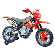 GoolRC Kids Electric Battery-Powered Ride-on Motorcycle Outdoor Recreation Dirt Bike Toy with Training Wheels for 3 - 6 Years Old