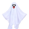 thumbnail image 3 of Clearance Under $5.96! 1PACK Halloween Ghost Costume, White Printed Cloak for Party and Cosplay, Cloth, (One Size, White), 3 of 9