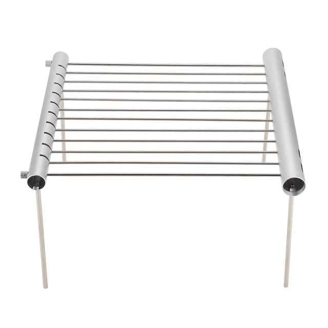Parrilla Para Acampar Compacta Portátil, Parrilla Para Acampar De Acero Inoxidable Liviana, Tubo De Barbacoa Plegable Para Mochileros Al Aire Libre, Fácil De Transportar,