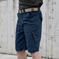 thumbnail image 4 of HKYNLAG Mens Tactical Cargo Work Shorts Waterproof Ripstop Stretch Outdoor Fishing Hiking Shorts with Multi-Pocket (No Belt) Gray 2XL, 4 of 8