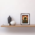 thumbnail image 2 of Dutch Windmill and Roses Tattoo Ink Body Art Rockabilly Americana 50s Artwork Framed Wall Art Print 9X7 Inch, 2 of 5