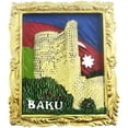 thumbnail image 1 of shiyou-Baku Azerbaijan Fridge Magnet Travel Souvenir Kitchen Refrigerator Decoration Magnetic Sticker Hand Painted Craft Collection, 1 of 4