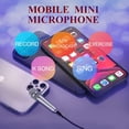 thumbnail image 4 of Yirtree 3.5mm Mini Microphone Condenser Microphone Phone Karaoke Mic with Stand Portable Vocal/Instrument Microphone for Mobile Phone Laptop Notebook Apple iPhone Android, 4 of 8
