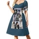 thumbnail image 1 of Donny Osmond ) Vestido de manga corta ropa de mujer novedades de verano vestido de mujer Vestido largo mujer, 1 of 7