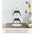 thumbnail image 3 of Yamazaki Home Controller Stand, White, Steel + Wood, Adjustable Tiers, 3 of 7