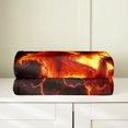 thumbnail image 3 of Dragon Flame Fleece Blanket,Mystic Western Animal Dragon Wings Throw Flannel Blanket for Bedroom,Volcano Eruption Red Lava Flame 3D Print Lightweight Blanket for Sofa Couch,Queen 90"x90", 3 of 6