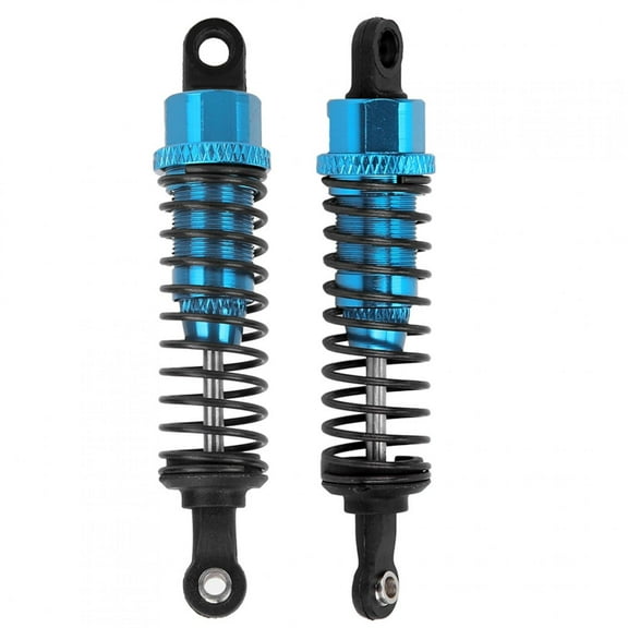 RC Cars Spare Parts Full Aluminum Oil Shocks,2PCS 1/16 Remote Control Car Metal Shock Absorber Damper for 1:16 RC Car 70mm Blue