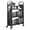 Black1, variant on VEVOR Rolling Library Book Cart, 330 lbs Capacity, 30.3 x 15 x 48.0-Inch Library Cart, Single Sided L-Shaped Shelves with 3-Inch Lockable Wheels, Book Truck for Home Shelves Office and School, White
