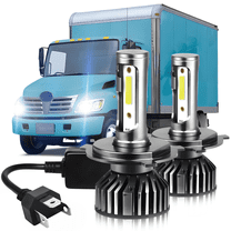 WVKVII For Hino 145 165 185 258 268 338 9003 6000K LED Headlight High/Low Bulbs Kit