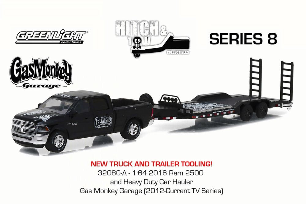 Greenlight Diecast Gas Monkey Garage Hitch and Tow 2016 RAM 2500 1 64 for sale online
