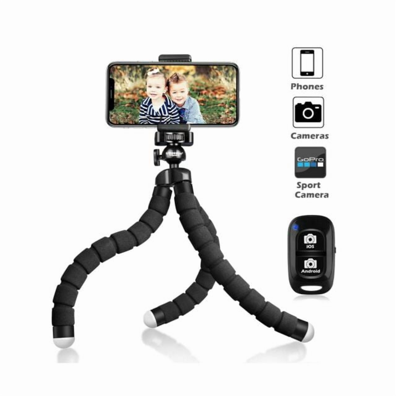 RHEA- Ubeesize S Wireless Remote Shutter Mini Flexible Tripod For Camera, Gopro, Phone