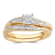 1/8 Carat T.w Diamond 10k Yellow Gold Br