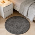 thumbnail image 3 of Circular Chenier Bath Mat 50 Centimeters Diameter Non- Highly Absorbent Quick Drying Soft Area Rug Suitable for Underfloor Heating Washable Home Carpet, 3 of 3