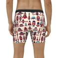 thumbnail image 4 of Xecao Rocket Pattern Print Boxer Briefs for Men's Stretch Moisture-Wicking Underwear, Mid-Rise Classics breathable fabric, 4 of 7