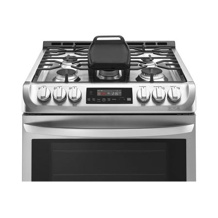LG - 6.3 Cu. Ft. Slide-In True Convection Gas Range with EasyClean and UltraHeat Power Burner