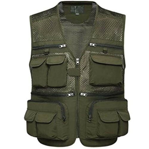 Ultralight Fishing Multi Pocket Jacket Warm QuickDrying Mesh Tactical Vest M-3XL 