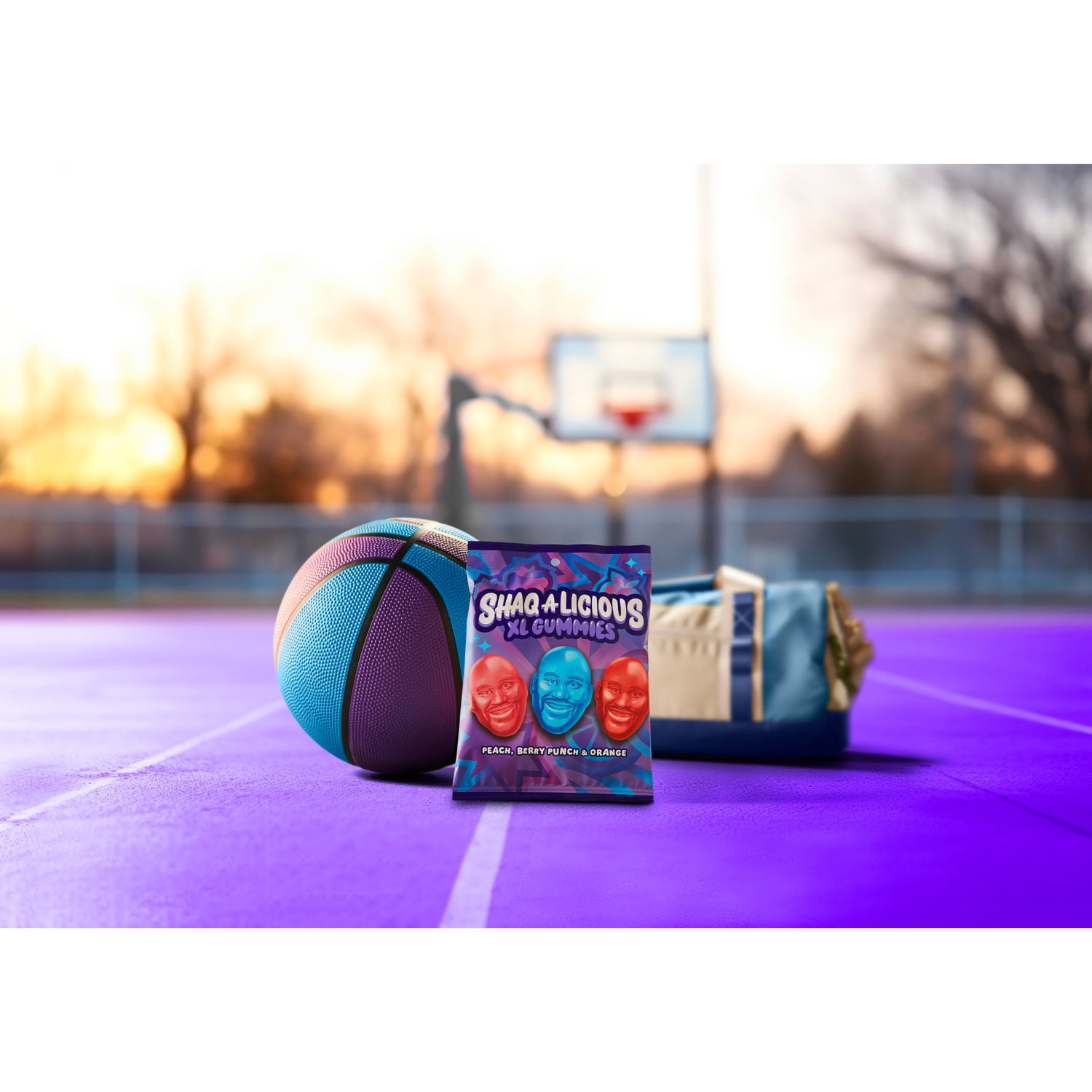Shaq-A-Licious XL Gummies Original Flavor Chewy Gummy Candy, Bag 6.2 oz