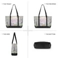 thumbnail image 6 of FORMRS Canvas Laptop Tote Bag for Women with 15.6" Computer Compartments Shoulder Handbag, Purple Deer, 6 of 7